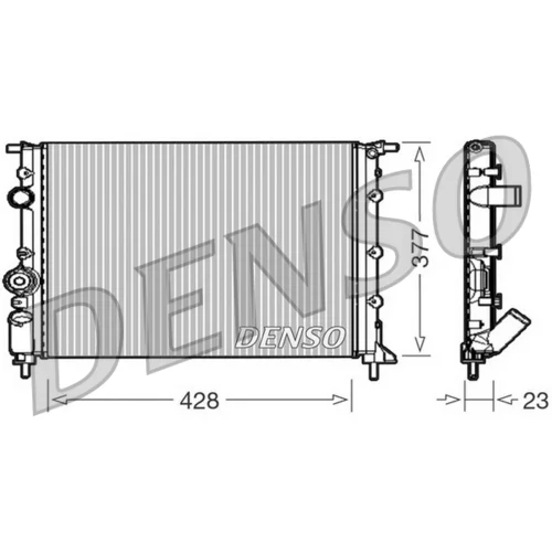 Chladič motora DENSO DRM23008