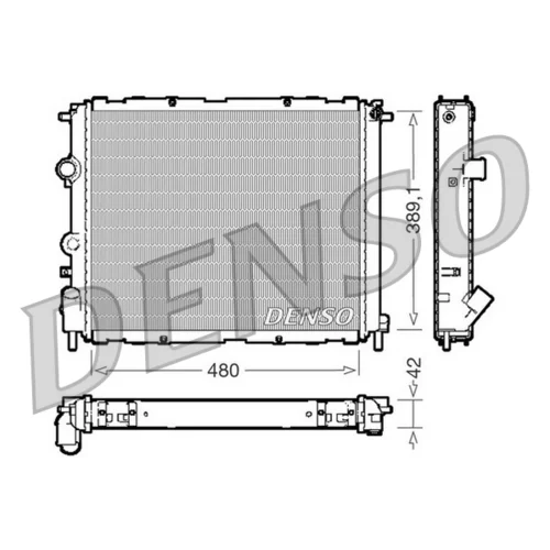 Chladič motora DENSO DRM23009