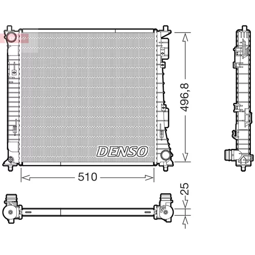 Chladič motora DENSO DRM43017