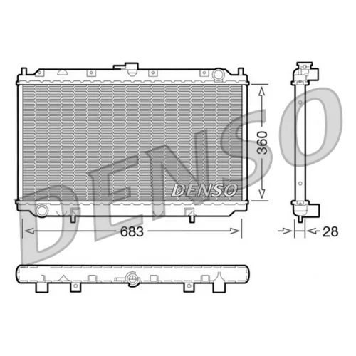 Chladič motora DENSO DRM46010