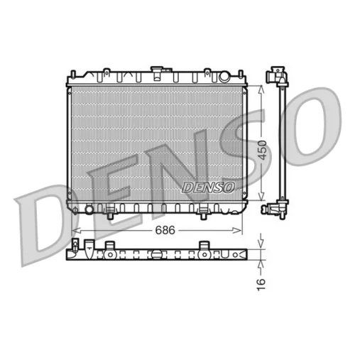 Chladič motora DENSO DRM46023