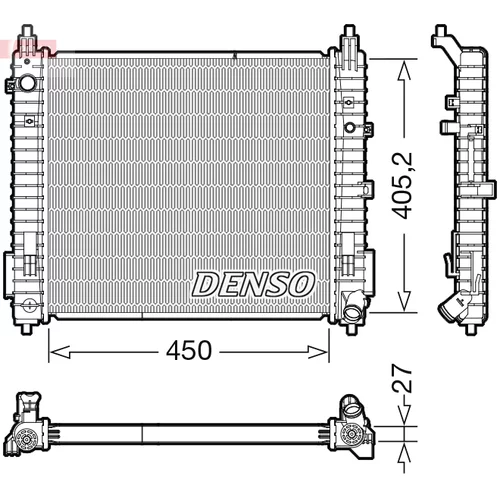 Chladič motora DENSO DRM46071