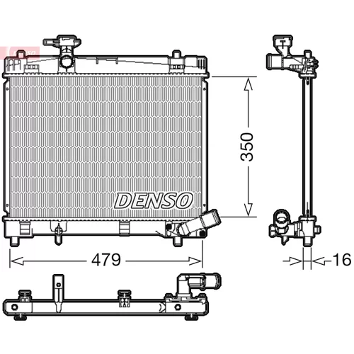 Chladič motora DENSO DRM50086