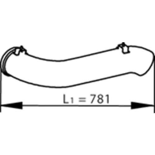 Výfukové potrubie DINEX 81729