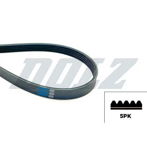 Ozubený klinový remeň DOLZ 05KD5PK1236E