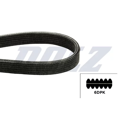 Ozubený klinový remeň DOLZ 05KD6DPK1195