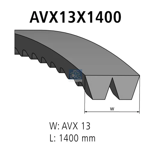 Zosilnený klinový remeň DT Spare Parts 3.34292