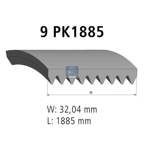 Ozubený klinový remeň 4.80703 (DT Spare Parts)