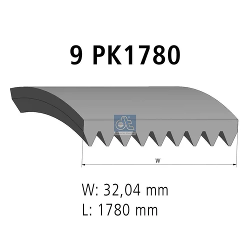 Ozubený klinový remeň DT Spare Parts 4.80766