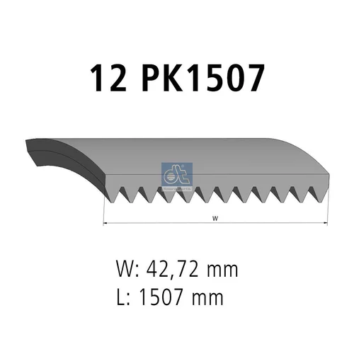 Ozubený klinový remeň 4.80925 (DT Spare Parts)