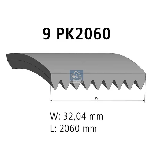Ozubený klinový remeň DT Spare Parts 4.80706