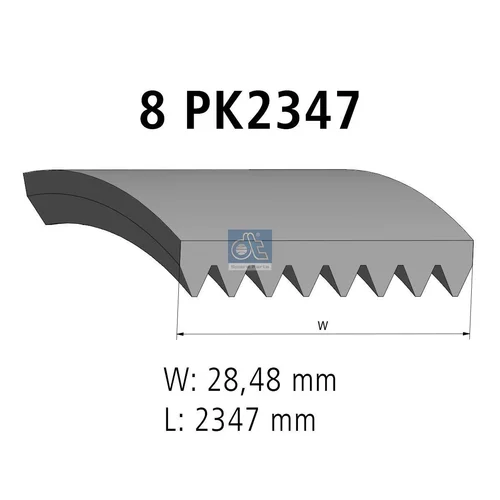 Ozubený klinový remeň DT Spare Parts 5.41544
