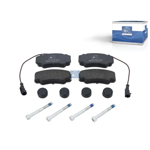 Sada brzdových platničiek kotúčovej brzdy DT Spare Parts 12.93104