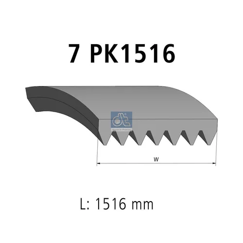 Ozubený klinový remeň DT Spare Parts 14.16001
