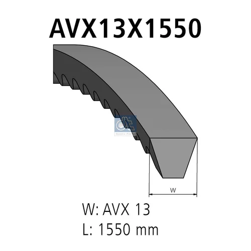 Sada klinového remeňa DT Spare Parts 3.34282SP