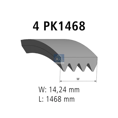 Ozubený klinový remeň DT Spare Parts 3.34353