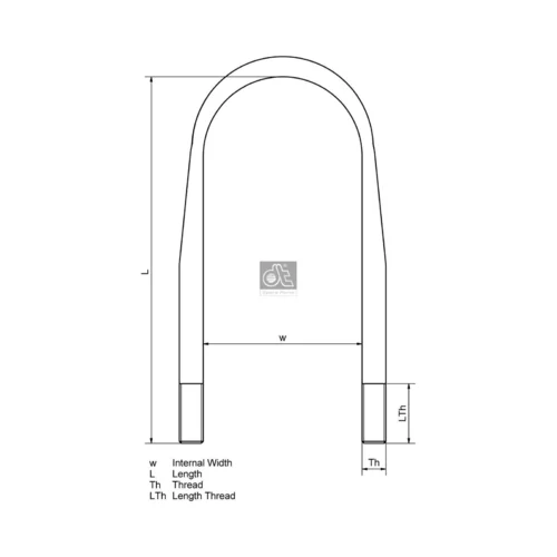 Spona listovej pružiny 4.40219 (DT Spare Parts) - obr. 1