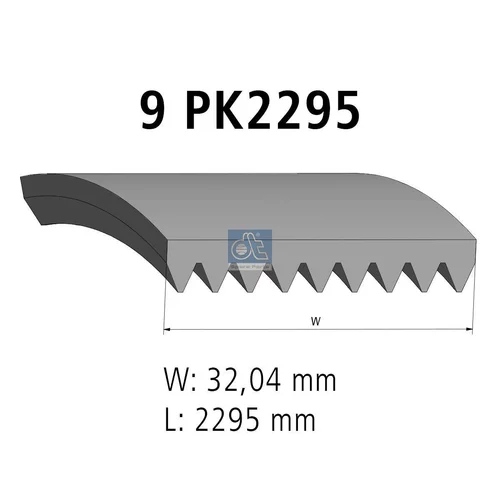 Ozubený klinový remeň DT Spare Parts 4.80390