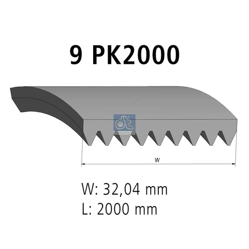 Ozubený klinový remeň DT Spare Parts 4.80702