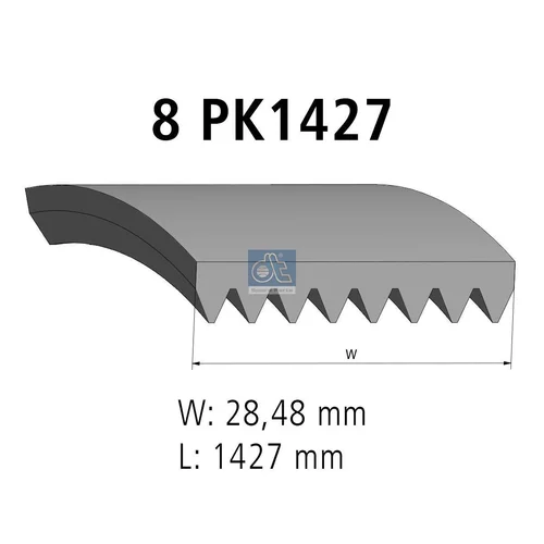 Ozubený klinový remeň DT Spare Parts 4.80754