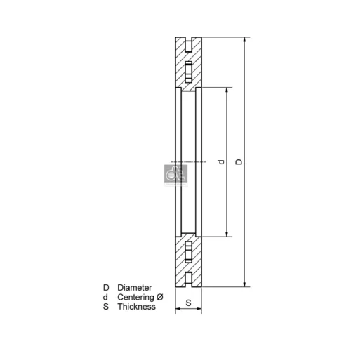 Brzdový kotúč 2.40345SP (DT Spare Parts) - obr. 1