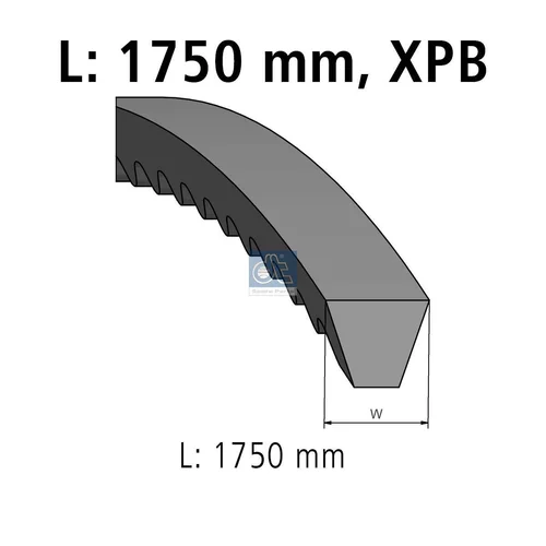 Klinový remeň DT Spare Parts 4.80648