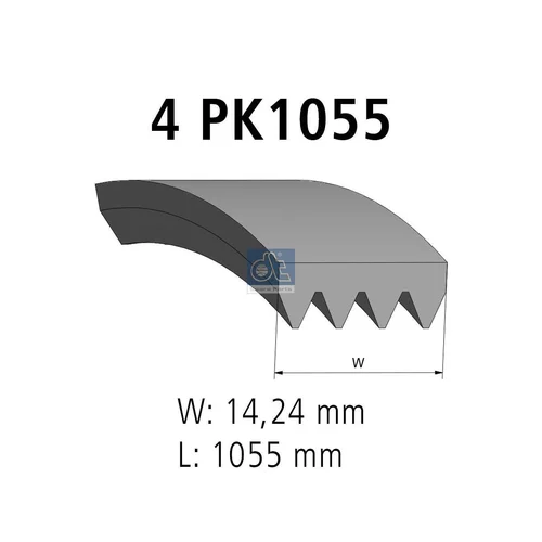 Ozubený klinový remeň DT Spare Parts 7.54859