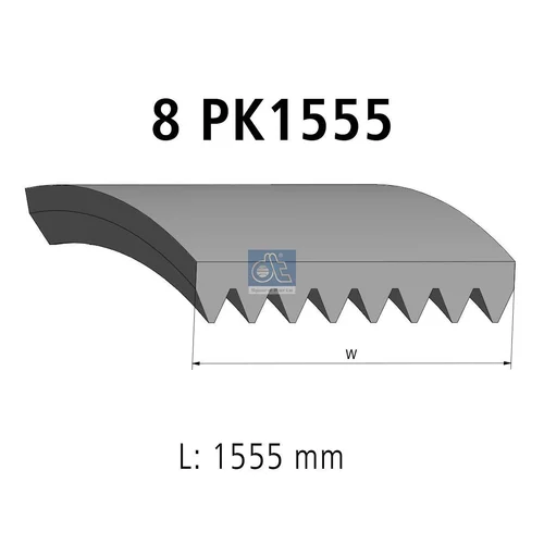 Ozubený klinový remeň DT Spare Parts 2.21204