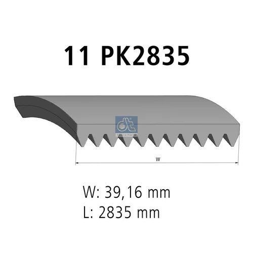 Ozubený klinový remeň DT Spare Parts 4.80394
