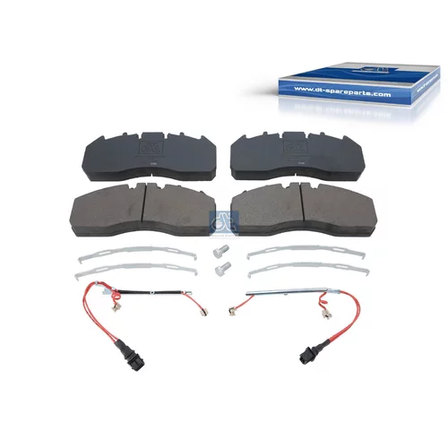 Sada brzdových platničiek kotúčovej brzdy DT Spare Parts 6.95110