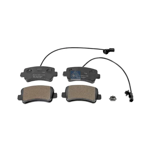Sada brzdových platničiek kotúčovej brzdy DT Spare Parts 6.95124