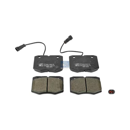 Sada brzdových platničiek kotúčovej brzdy DT Spare Parts 7.92629