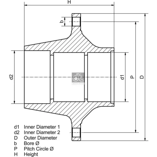 Náboj kolesa DT Spare Parts 10.10435