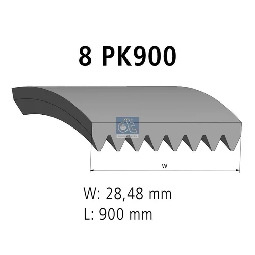 Ozubený klinový remeň DT Spare Parts 2.15368