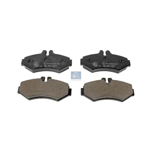Sada brzdových platničiek kotúčovej brzdy DT Spare Parts 4.91905