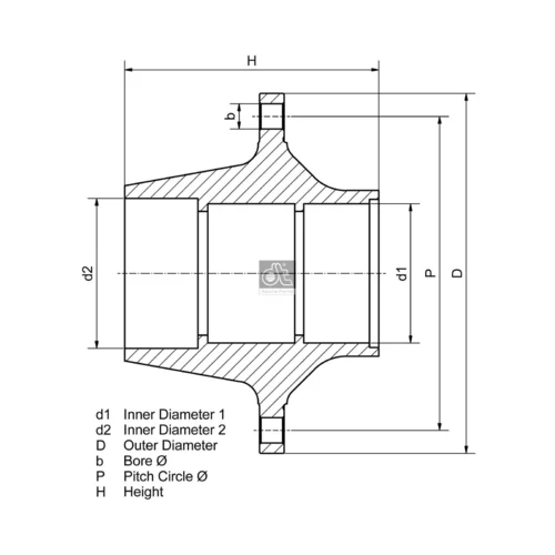 Náboj kolesa DT Spare Parts 10.10400