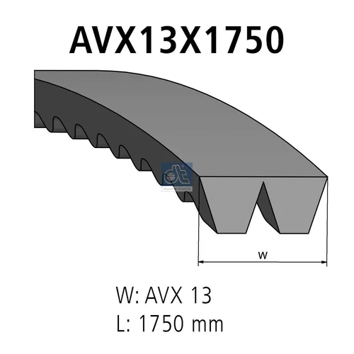 Zosilnený klinový remeň DT Spare Parts 3.34269