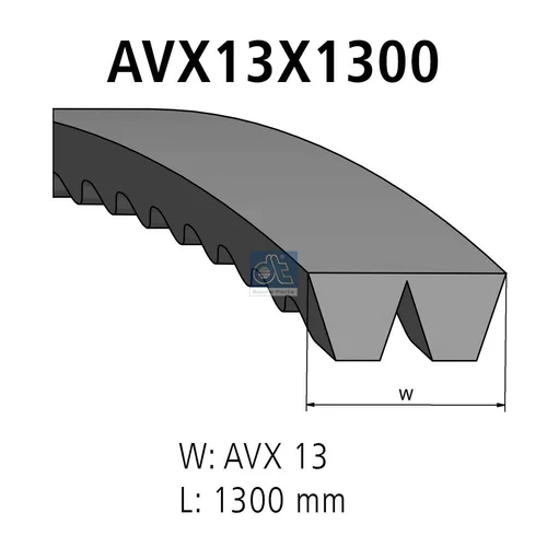 Zosilnený klinový remeň DT Spare Parts 3.34273