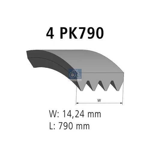 Ozubený klinový remeň DT Spare Parts 3.34300