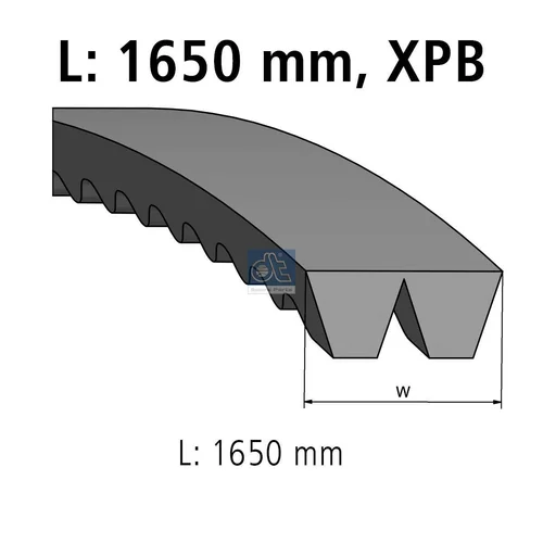 Zosilnený klinový remeň 4.80647 (DT Spare Parts)
