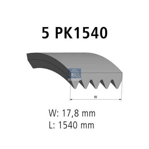 Ozubený klinový remeň DT Spare Parts 6.31510