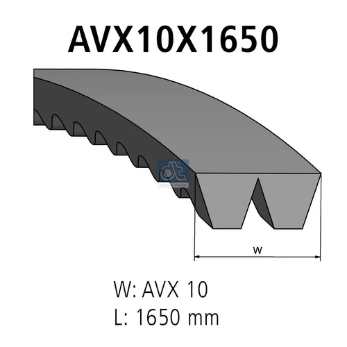 Zosilnený klinový remeň DT Spare Parts 3.34413