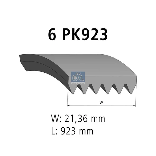 Ozubený klinový remeň DT Spare Parts 11.12079