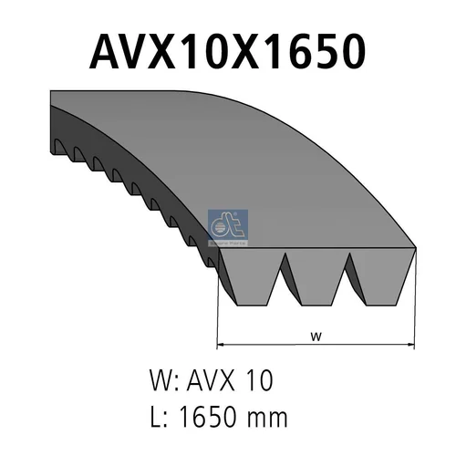 Zosilnený klinový remeň 3.34438 (DT Spare Parts)