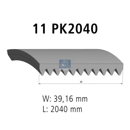 Ozubený klinový remeň DT Spare Parts 4.80693