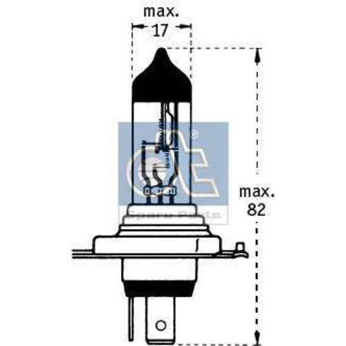 Žiarovka pre hlavný svetlomet DT Spare Parts 9.78104