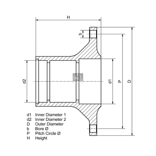 Náboj kolesa DT Spare Parts 10.10425