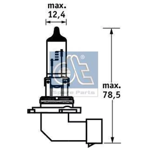 Žiarovka pre hmlové svetlo DT Spare Parts 11.84140