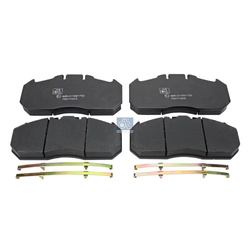 Sada brzdových platničiek kotúčovej brzdy DT Spare Parts 3.96400