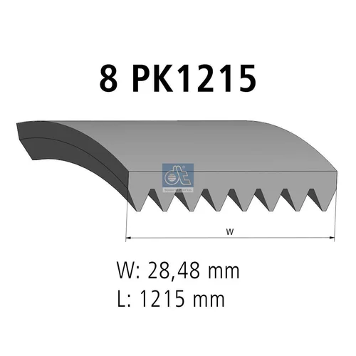 Ozubený klinový remeň DT Spare Parts 4.80393